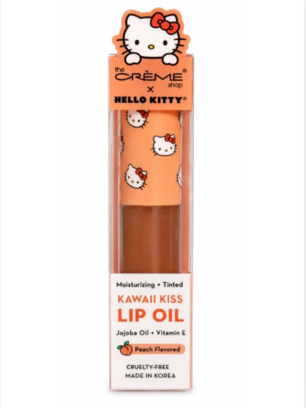 $6 When Bundled with $9+ Hello Kitty Kawaii Kiss Peach Lip Oil